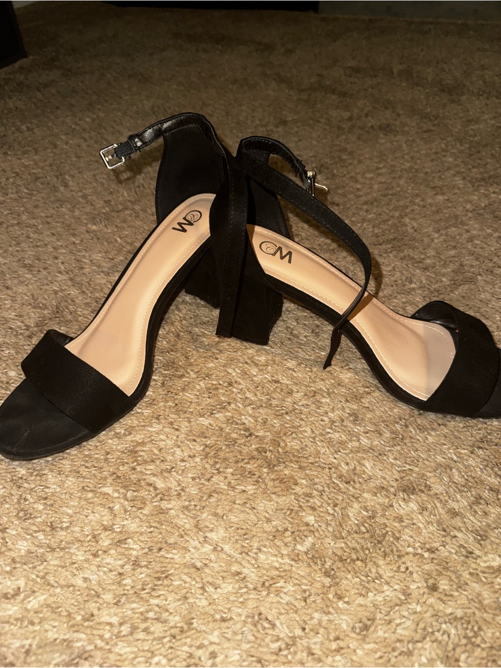 Madden Girl Strappy Black Heels